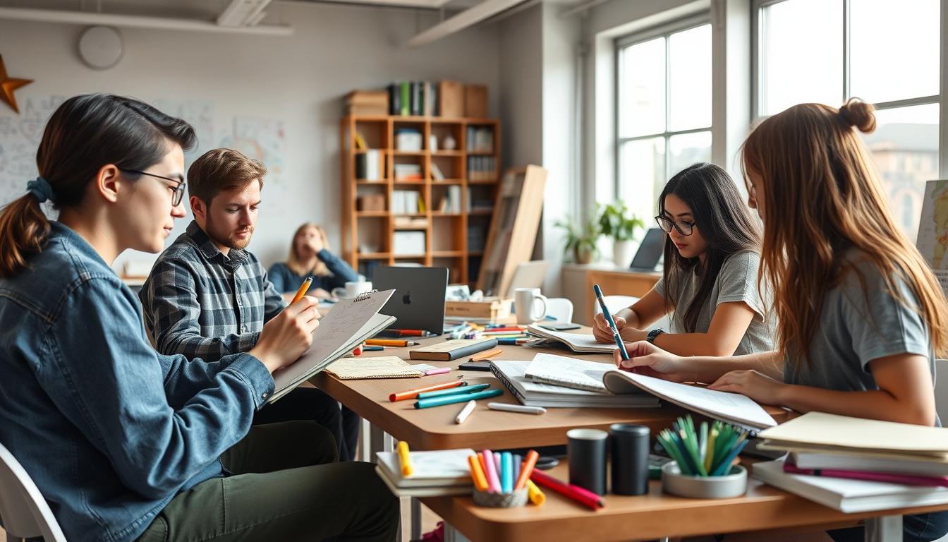 Organized exam preparation notes and academic planner